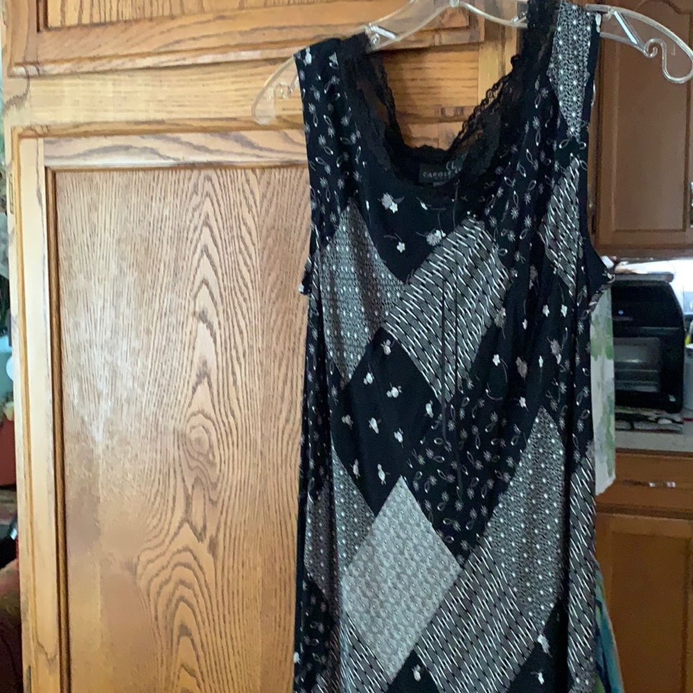 Carol little size 12 black and white maxi dress